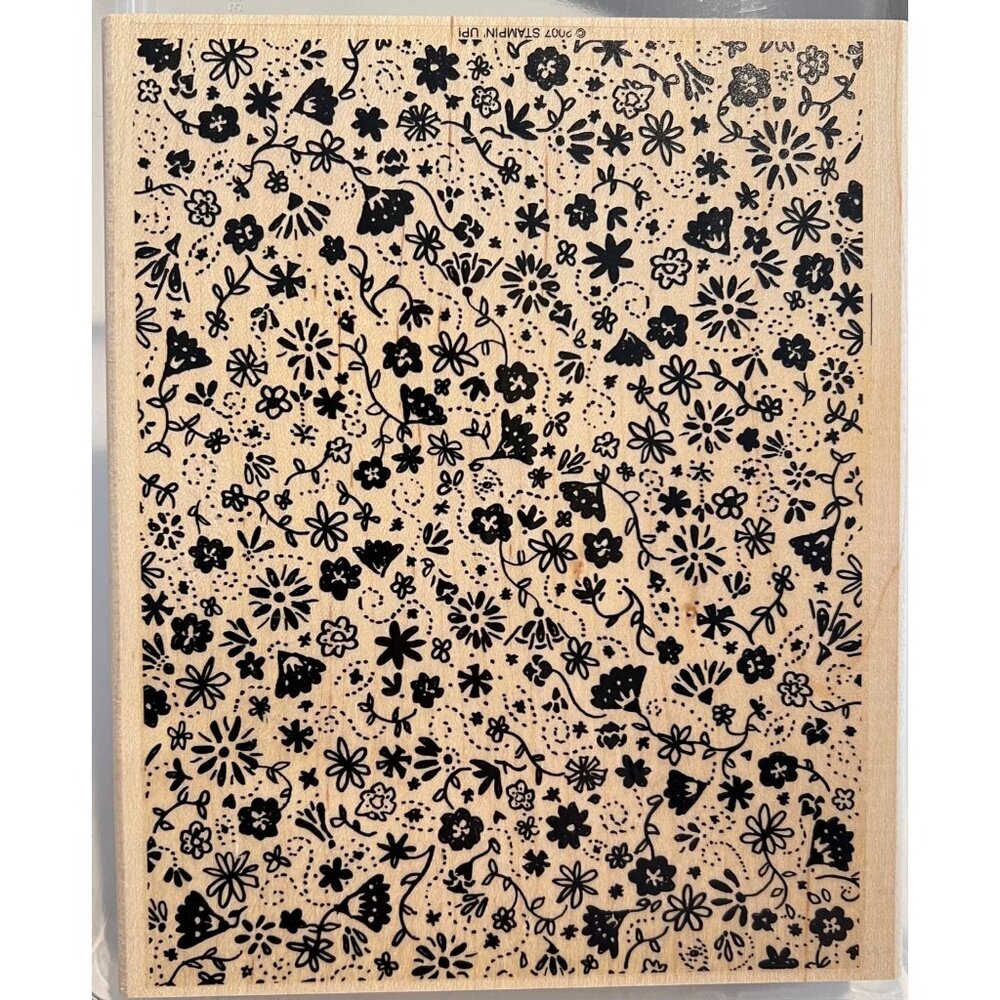 Stampin' Up! Posy Rubber Stamp Floral Pattern Background
